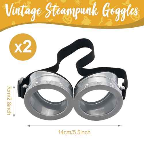 Halloween Costume Accessories Vintage Steampunk Goggles Round Cartoon Goggles Cosplay Party Supplies