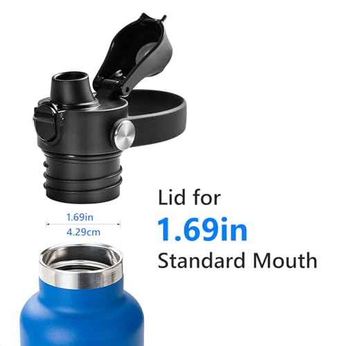 XACIOA Lid for Hydroflask Standard Mouth, Replacement for Hydro Flask Lid, Cap for Narrow Mouth Water Bottle for Simple Modern Iron Flask Accessories, BPA Free