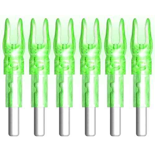 6PCS G X H S GT Led Lighted Nocks for Arrows with .165 .204 .233 .244 .246 Inside Diameter,Screwdriver Included