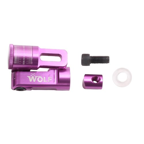 Ajustable Single Side V-bar Mount, Aliminum Alloy Quick Disconnect V-Bar Bow Stabilizer for Hunting Archery (Purple)