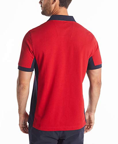 X-Large Nautica Men's Color Block Performance Polo Shirt - Red