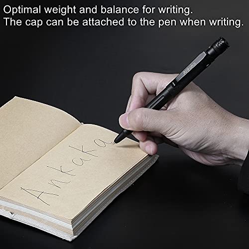 7-in-1 Tactical Pen with Self-Defense Tip Flashlight & Multi-Tool, Durable Write & Emergency Tool