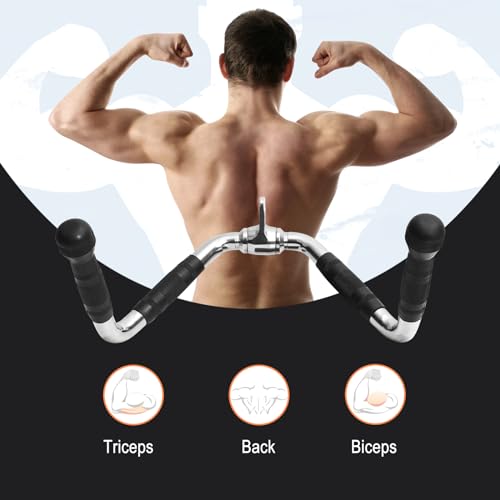 Lat Pulldown Bar Attachment for Strength Training - 15.7 x 8 in, Supports 400 lb