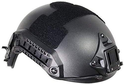 ATAIRSOFT Adjustable Maritime Helmet ABS for Airsoft Paintball(Black,M/L)