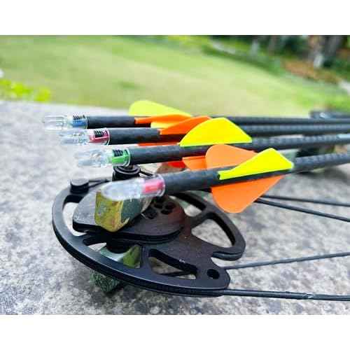 6PCS G Lighted Nocks for Arrows with .165 .204 .233 .244 .246 Inside Diameter with X, H, S, GT Bushings LED Light up Knocks