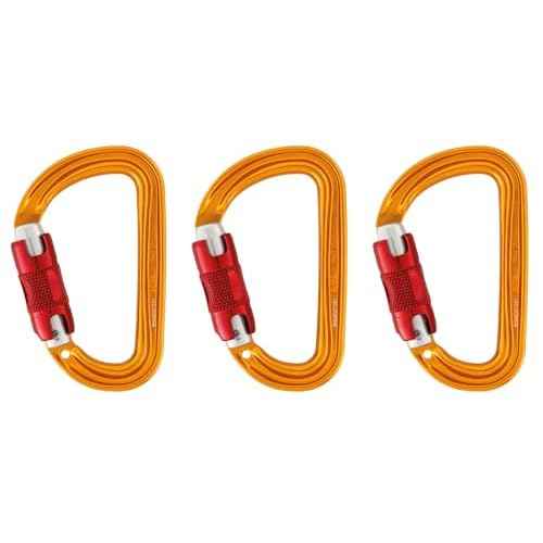 Petzl Sm'D Carabiner - Versatile, Lightweight, Compact, D-Shaped Locking Carabiner for Rock and Ice Climbing