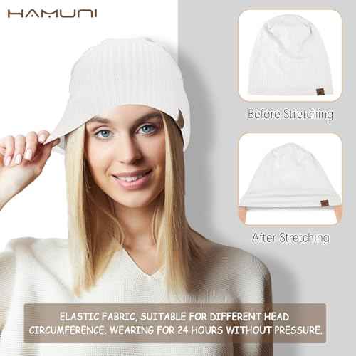 Slouchy Beanie for Men Women Soft Lightweight Running Beanie Hat Chemo Cap Skull Cap