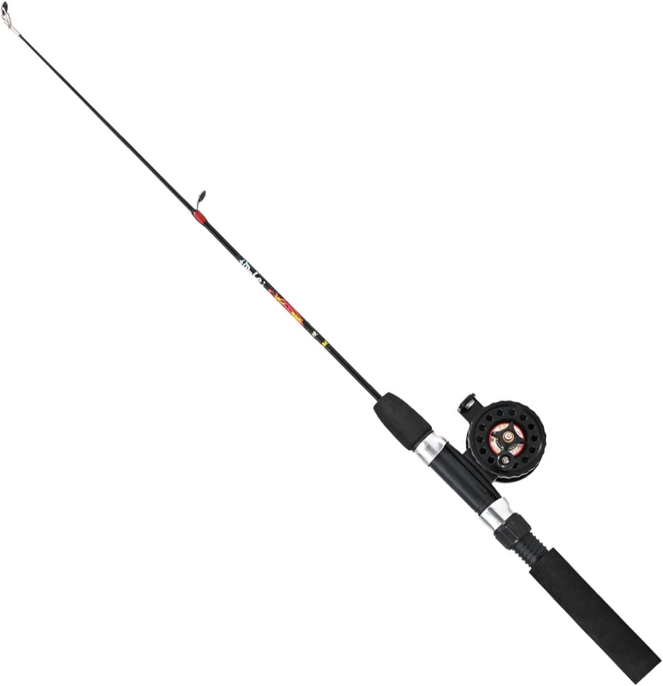 1 Set Fishing Rod with Fishing Reel Short Portable Winter Outdoor Ice