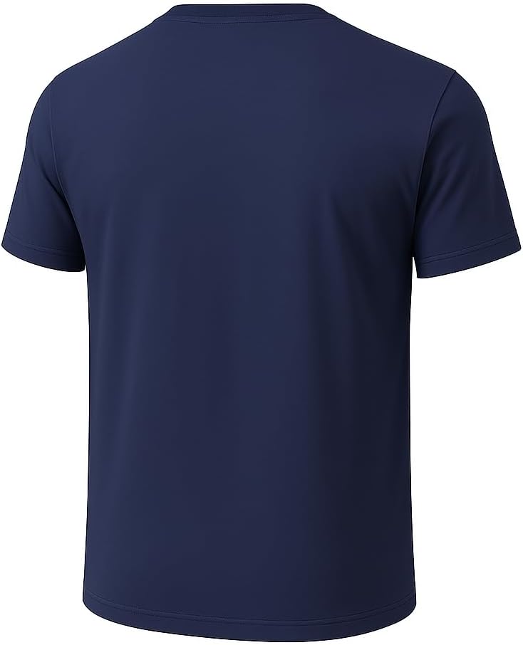2-Pack Bulk Men’s V-Neck T-Shirts – Soft Pre-Shrunk Premium Cotton, Short Sleeves, Reinforced Collar, Crew Neck, Casual Fit