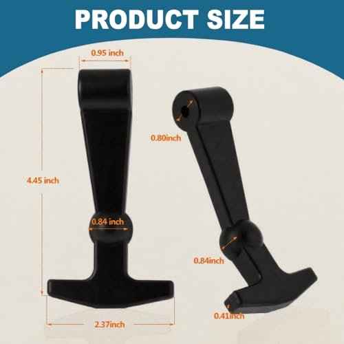 2 Pack Cooler Latches Replacement for Yeti, RTIC, Durable Replacement Latches Lid Parts Handle Replacement Compatible with Yeti RTIC Coolers (Black)