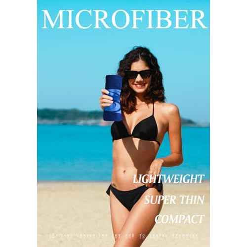 2 Pack Microfiber Lightweight Thin Beach Towel Sand Free Quick Dry Super Absorbent Large Towels for Swimming Pool Yoga Gym Travel Vacation Beach Accessories Essentials