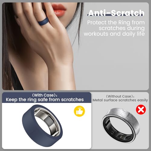 10 Pack Silicone Ring Covers for Oura Ring Gen 4 and 3 - Multi Color, Size S (6/7/8/9/10)