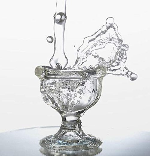 Luvottica Eye Wash Cup Relief from Headache | Migraine | While Doing Eye Wash Or Netra Shuddhi, That Helps in Relieving Eye Stress, Tiredness and Improves Eyesight | with User Guide I Set of 2