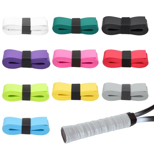 Precut Tennis Racket Grip Tape 10 Colors Sweat-Absorbing Anti-Slip Overgrip