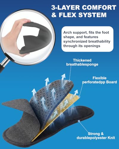 Dornnxin Plantar Fasciitis Night Splint Foot Brace Black - Relieve Heel Pain