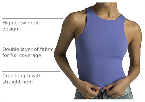 Colorfulkoala Women's Body Contour Tank Top - XX-Large Lavender Blue