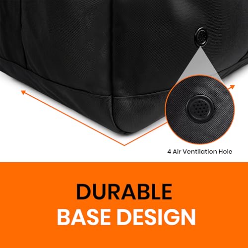 Heavy Duty 36-Inch Extra Large Travel Duffle Bag with Pockets - Black