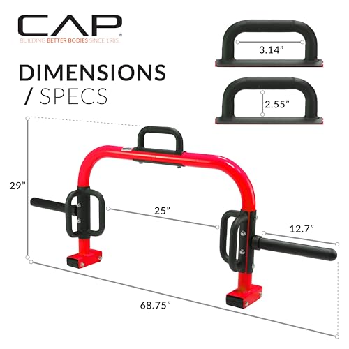 CAP Barbell Deluxe Open Trap Bar - Hex & Shrug Bar for Olympic & Standard Plates