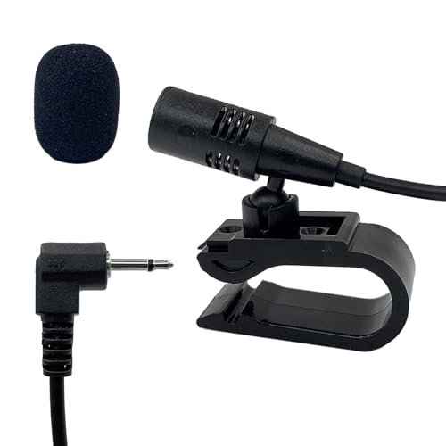 2.5mm Car Microphone Compatible with Pioneer Vehicle Stereo GPS DVD Enabled Head Unit,3m Cable