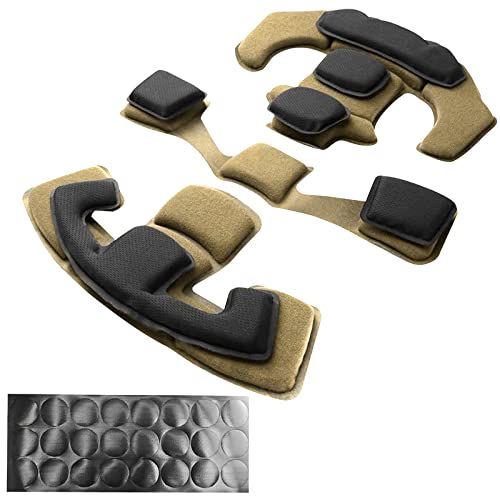 Tactical Helmet Pads - Khaki Universal Replacement Foam Inserts for ACH, MICH Helmets