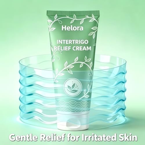 Helora Intertrigo Cream for Sensitive Skin Folds - Soothes Irritation & Friction Relief, 2 oz
