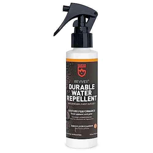 GEAR AID Revivex Durable Water Repellent (DWR) Spray for Restoring Waterproofing on Rainwear, Gore-TEX, Soft Shells, Waders, Tents, Ski, Paddle and Camping Gear, Various Sizes Available