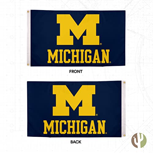 University of Michigan Flag - 3x5 Ft Double-Sided Outdoor Banner
