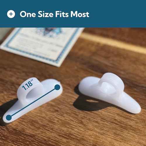 Dr. J's One Step Shop Hammertoe Relief Pads ? Podiatrist Recommended Silicone Supports for Alignment and Offloading ? 2 Pairs (4-Pack) Soft Gel Cushions for Mallet, Claw, and Bent Toes ? Unisex Foot Support