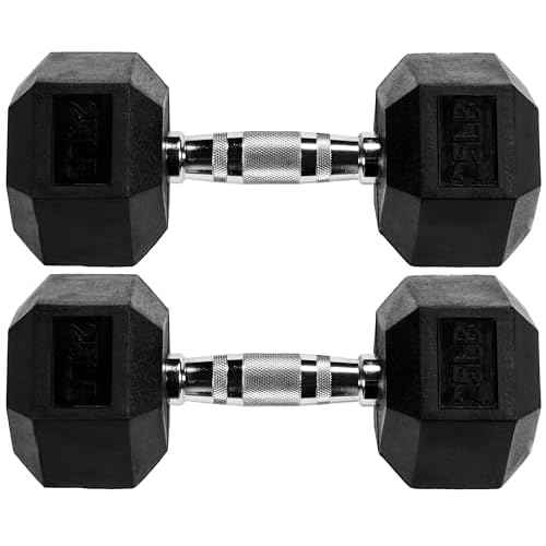 Fitvids Adjustable Dumbbell Set, 40lbs Free Weights Set for Exercise and Fitness