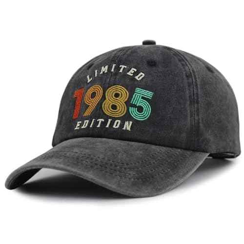 KKMKSHHG 30th 40th 80th Birthday Hat for Men Women, Adjustable Cotton Limited 1995 1985 1945 Edition Baseball Cap