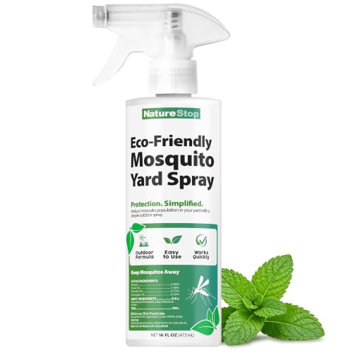 Eco-Friendly Mosquito Yard Spray - Natural Oil-Based Insect Repellent, 16 oz