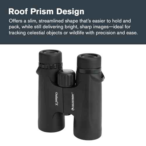 Celestron - Outland X 8x42 Binoculars ? Ideal for Birding and Outdoors ? 42mm Objective Lenses ? Wide 7¡Æ Field of View ? BaK-4 Prisms ? Multi-Coated ? Waterproof and Fogproof