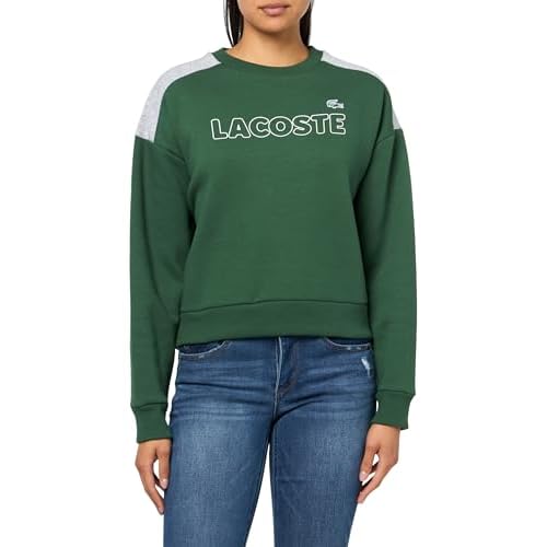 Lacoste Women's Brushed Fleece Crew Neck Sweatshirt