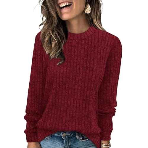 XIEERDUO Long Sleeve Shirts For Women Dressy Casual Mock Neck Fall Fashion 2025 Soft Lightweight Tunic Sweaters