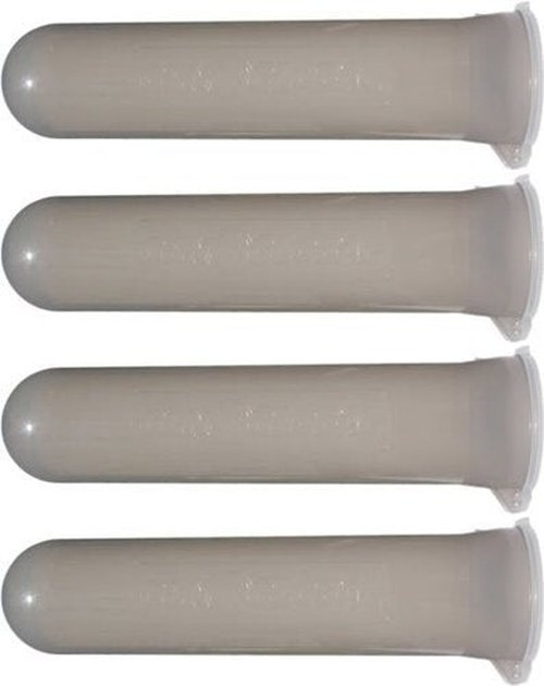 Set of 4 - GXG 140 Round Tubes - Smoke Semi Opaque
