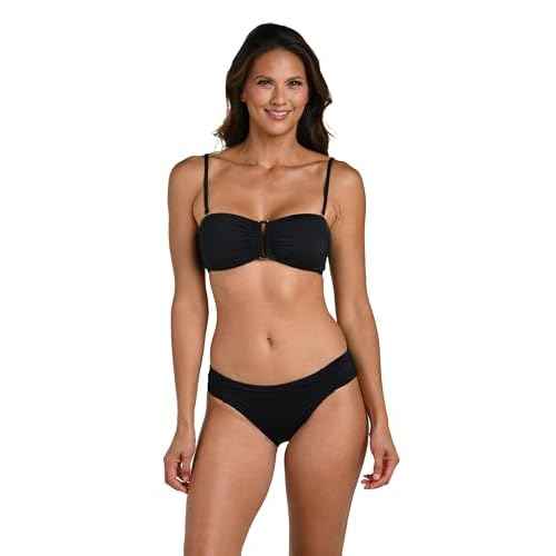 La Blanca Womens Island Goddess Bandeau Slider Swimsuit Top