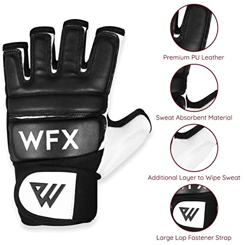 Large Black Boxing Gloves for MMA Karate Kickboxing Training