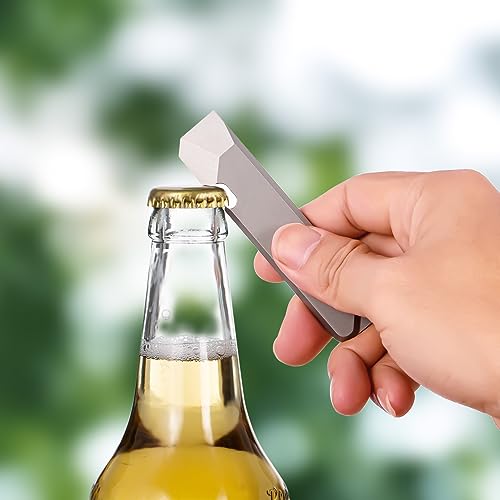 Titanium EDC Pry Bar with Bottle Opener - Portable Multi Tool