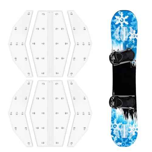 Mellbree Snowboard Stomp Pad, Pro-Grade TPU 3D Anti-Slip Grip for Ultimate Control Cold-Resistant Adhesive Clear Design Keeps Board Graphics Visible Enhanced Traction for Confident Snowboarding