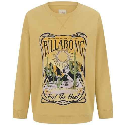 Billabong girls Long Sleeve Pullover Crewneck Sweatshirt, Soft French Terry Fleece, Relaxed Oversized Fit