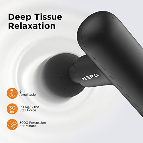 Mini Massage Gun - Portable Percussion Muscle Relaxer - Black