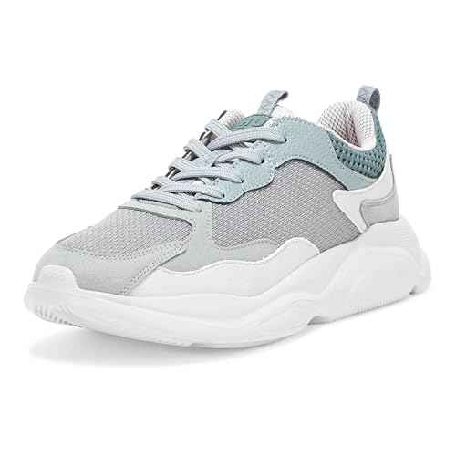 HUGO Men's Running Style Mix Material Sneakers, EU
