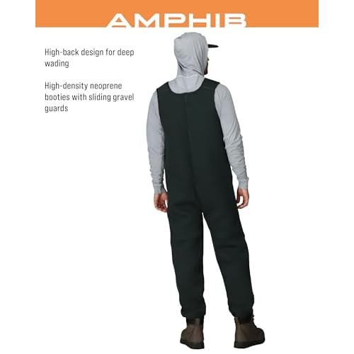 FROGG TOGGS Men's Amphib Stockingfoot Neoprene Waterproof Fishing Chest Wader for Fishing