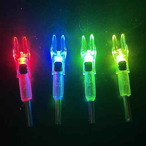 DEEPOWER X Lighted Nocks for Arrows .204¡±/.233¡±/.244¡±/.246¡± with ON/Off Switch with H, S, GT Bushings
