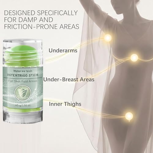 Water Ice Levin Intertrigo Stick & Cream for Skin Fold Care, Chafing Relief