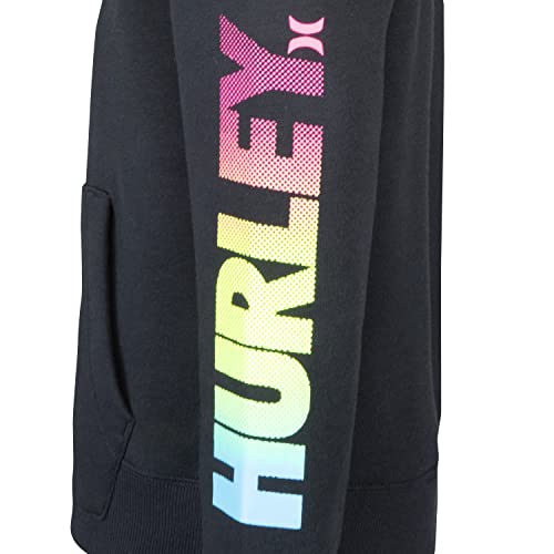 Hurley Boys' Graphic Pullover Hoodie - Black/Multi, Size 6