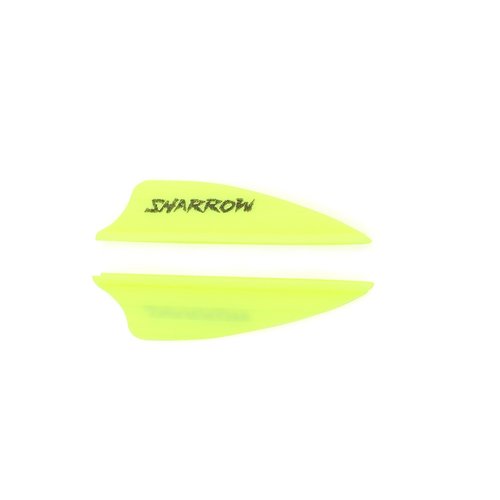 POEARCUS 1.75" TPU Arrow Feathers Kit - Shield Archery Feather with Airflow Guide Groove, Rubber Hybrid Crossbow Bolts Vanes Suitable for DIY Outdoor Hunting Arrows Vane Accessories