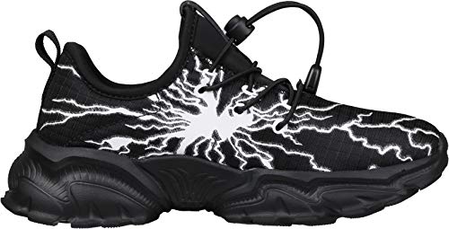 BRONAX Boys Graffiti Tennis Shoes - Little/Big Kids Black Variation 4