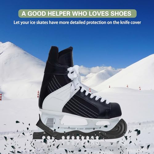 Kids Small Ice Skate Blade Guards Adjustable Blade Protectors Black