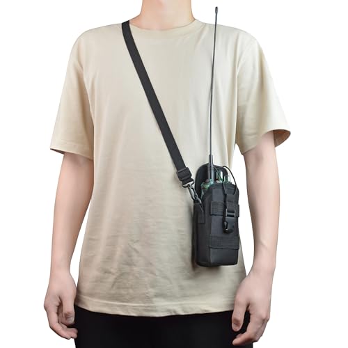 MOLLE Radio Pouch for Walkie Talkie - Heavy Duty Nylon Military Belt Pack - Variation of THIS listing